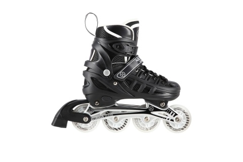ŁYŻWOROLKI REGULOWANE 4W1 NH10905 BLK ROZM. S (31-34) /NILS