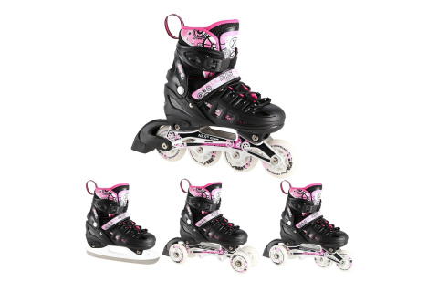 ŁYŻWOROLKI REGULOWANE 4W1 NH10905 P ROZM. M (35-38) /NILS