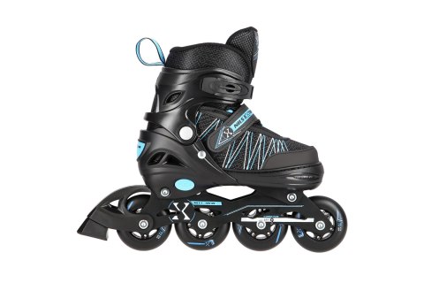 ŁYŻWOROLKI REGULOWANE 2W1 NH11912 BLKBL ROZM. L (39-42) /NILS