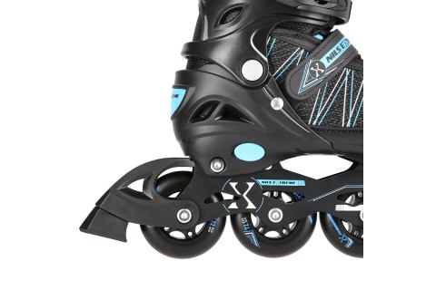 ŁYŻWOROLKI REGULOWANE 2W1 NH11912 BLKBL ROZM. L (39-42) /NILS