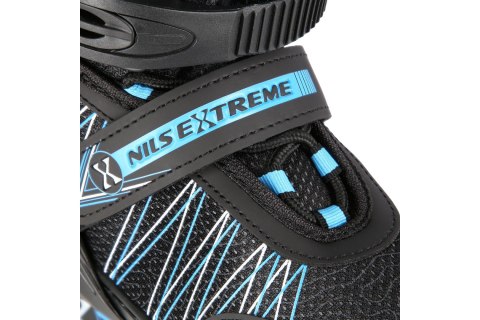 ŁYŻWOROLKI REGULOWANE 2W1 NH11912 BLKBL ROZM. L (39-42) /NILS