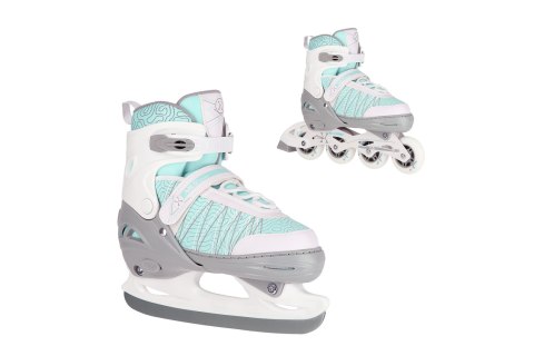 ŁYŻWOROLKI REGULOWANE 2W1 NH11912A WM ROZM. L (39-42) /NILS