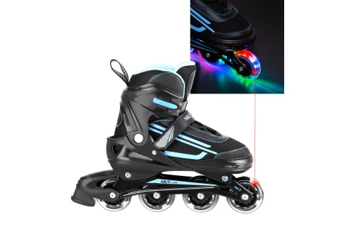 ŁYŻWOROLKI REGULOWANE 2W1 NJ19803A BL ROZM. L (39-42) /NILS