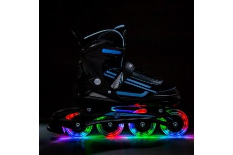 ŁYŻWOROLKI REGULOWANE NJ19803A BL ROZM. M (35-38) /NILS