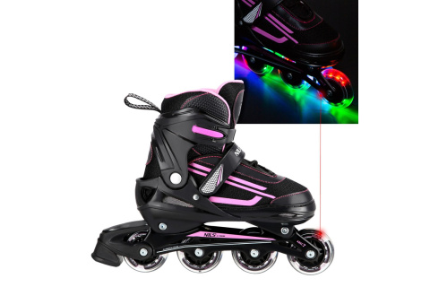 ŁYŻWOROLKI REGULOWANE NJ19803A P ROZM. L (39-42) /NILS