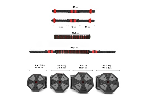 HANTLE REGULOWANE SZTANGA SGK30 30 KG /HMS