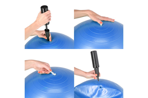 PIŁKA DO ĆWICZEŃ FITNESS YB01 55CM /HMS