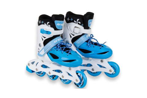 ŁYŻWOROLKI 4W1 34-37 NIEBIESKIE /ENERO