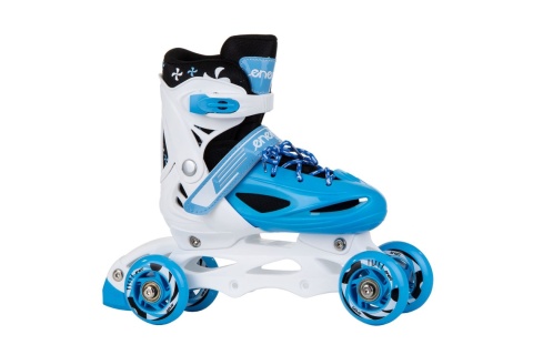 ŁYŻWOROLKI 4W1 34-37 NIEBIESKIE /ENERO