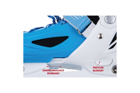 ŁYŻWOROLKI 4W1 34-37 NIEBIESKIE /ENERO