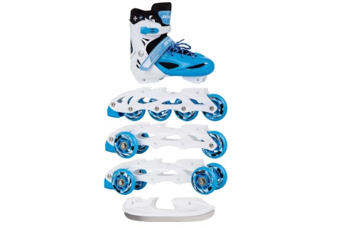 ŁYŻWOROLKI 4W1 34-37 NIEBIESKIE /ENERO