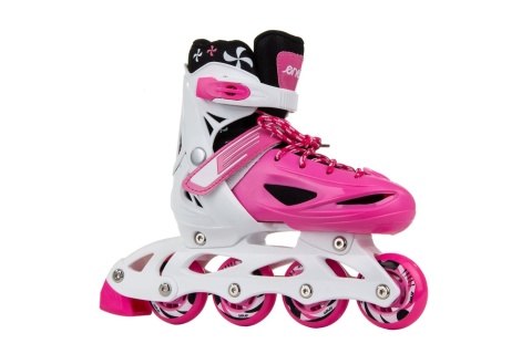 ŁYŻWOROLKI 4W1 34-37 RÓŻOWE /ENERO