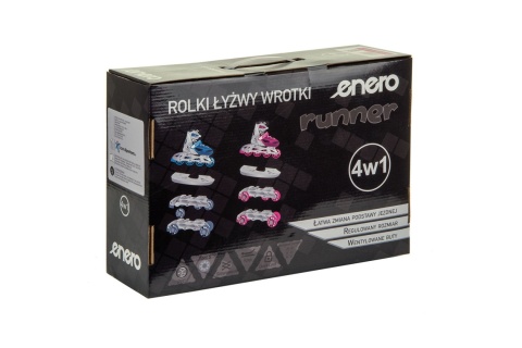 ŁYŻWOROLKI 4W1 34-37 RÓŻOWE /ENERO