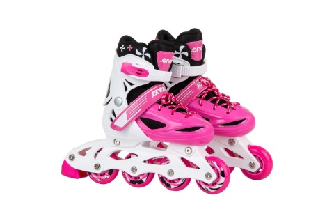 ŁYŻWOROLKI 4W1 34-37 RÓŻOWE /ENERO