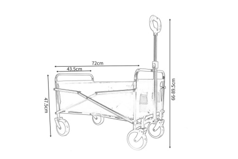 WÓZEK TURYSTYCZNO PLAŻOWY /SASKA GARDEN