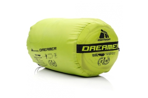 ŚPIWÓR DREAMER L CZARNY-ZIELONY /METEOR