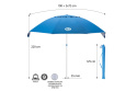 PARASOL PLAŻOWY NC7822 220CM XL /NILS CAMP