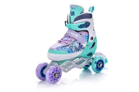 ŁYŻWOROLKI BLUEBERRY 4W1 ROZM. M (34-37) /METEOR