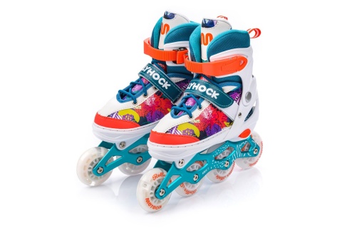 ŁYŻWOROLKI HOLLYHOC 4W1 ROZM. M (34-37) /METEOR