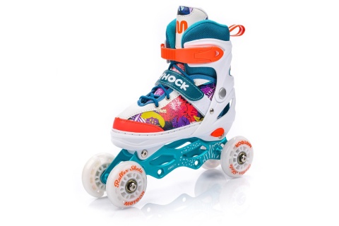 ŁYŻWOROLKI HOLLYHOC 4W1 ROZM. S (30-33) /METEOR