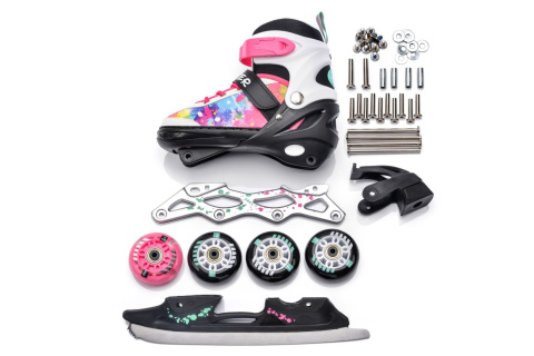 ŁYŻWOROLKI PAINTER 4W1 ROZM. M (34-37) /METEOR