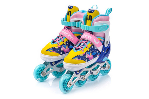 ŁYŻWOROLKI UNICORN 4W1 ROZM. S (30-33) /METEOR