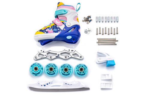 ŁYŻWOROLKI UNICORN 4W1 ROZM. S (30-33) /METEOR