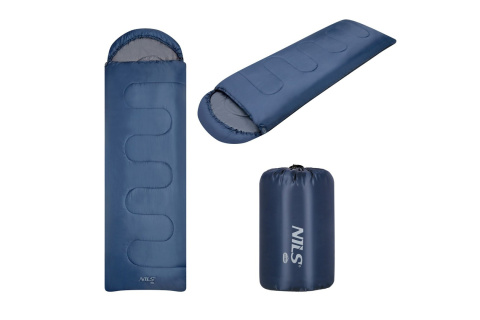 ŚPIWÓR TURYSTYCZNY NC2107 GRANATOWO-SZARY ROZM. M /NILS CAMP