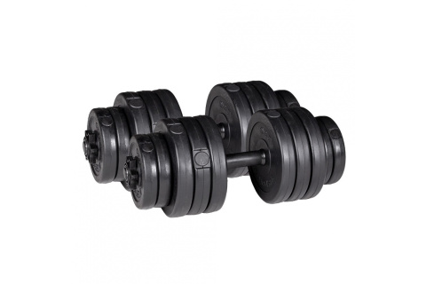 ŁAWKA REGULOWANA Z HANTLAMI 2X20 KG /INSPORTLINE