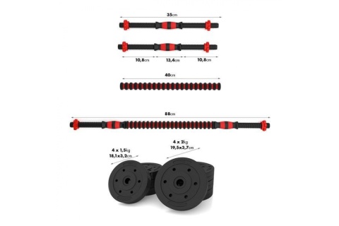 HANTLE REGULOWANE SZTANGA SGP15 15KG /HMS