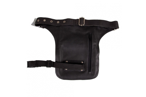 SASZETKA MOTOCYKLOWA NA UDA BLACK HEART DEVIL SKULL BLACK LEATHER /W-TEC SASZETKA MOTOCYKLOWA NA UDA BLACK HEART DEVIL SKULL BLACK LEATHER /W-TEC
