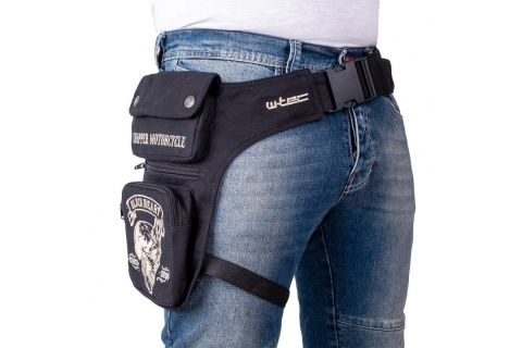 SASZETKA MOTOCYKLOWA NA UDA BLACK HEART DEVIL SKULL TEX /W-TEC SASZETKA MOTOCYKLOWA NA UDA BLACK HEART DEVIL SKULL TEX /W-TEC