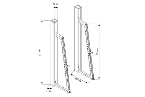 STOJAK TRENINGOWY SQUATRACK OXBRIDGE WIŚNIA /NOHRD