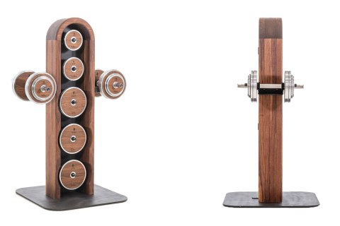 ZESTAW OBCIĄŻEŃ ZE STOJAKIEM WEIGHTPLATE TOWER SHADOW BUK /NOHRD