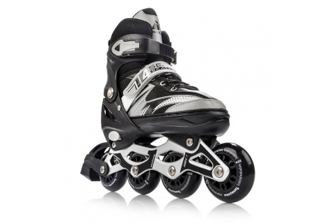 ŁYŻWOROLKI 4W1 SEASONS CZARNY M (34-37) /METEOR