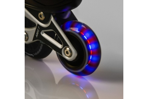 ŁYŻWOROLKI 4W1 SEASONS CZARNY M (34-37) /METEOR