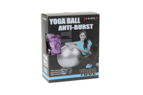 PIŁKA DO ĆWICZEŃ PURPLE MASUJACA ANTI-BURST YB02 65CM /HMS