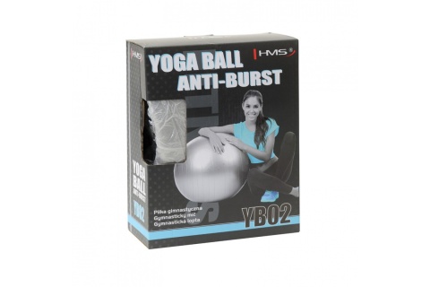 PIŁKA DO ĆWICZEŃ GRAY MASUJACA ANTI-BURST YB02 75CM /HMS