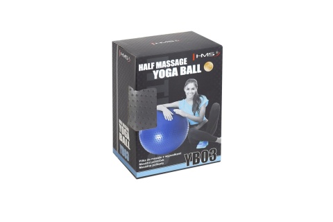 PIŁKA DO ĆWICZEŃ GRAY MASUJACA YB03 65CM /HMS