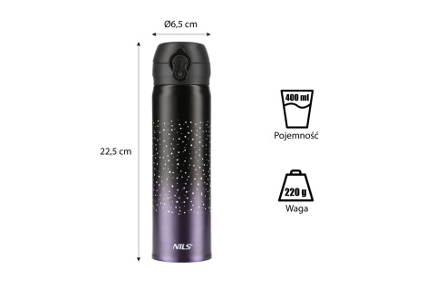 KUBEK TERMICZY FIOLETOWY NCB11 /NILS CAMP