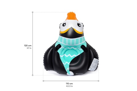 ŚLIZG ŚNIEŻNY PENGUIN CZARNY/MIĘTOWY /METEOER