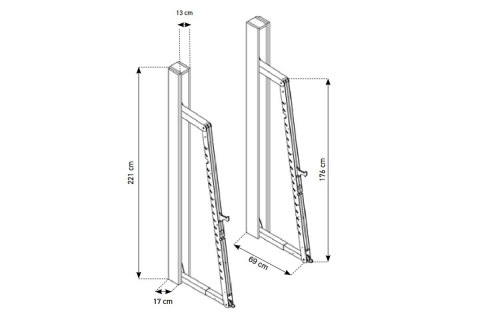STOJAK TRENINGOWY SQUATRACK OAK VINTAGE /NOHRD