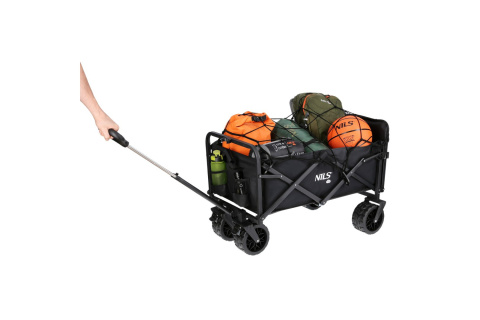 WÓZEK TURYSTYCZNY CZARNY 160L NC1608 /NILS CAMP