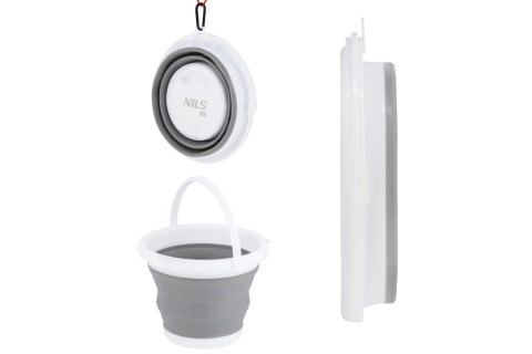 WIADRO SKŁADANE SZARE 5L NC1783 /NILS CAMP