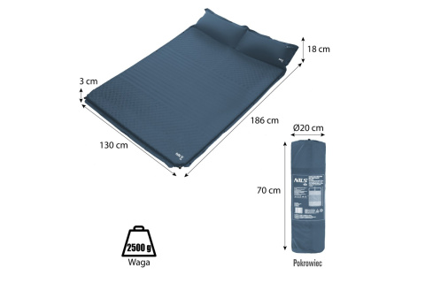 MATA SAMOPOMPUJĄCA NC4060 ANTRACYT /NILS CAMP