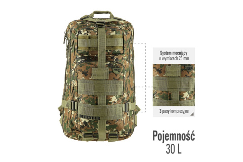 PLECAK TURYSTYCZNY DEFENDER 30L CBT7204 /NILS CAMP