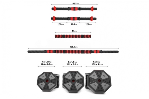 HANTLE REGULOWANE SZTANGA SGC20 20KG /HMS