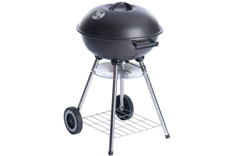 GRILL OGRODOWY KULISTY REX STALOWY ŚR 46CM Z TACĄ NA POPIÓŁ /BBQ LINE