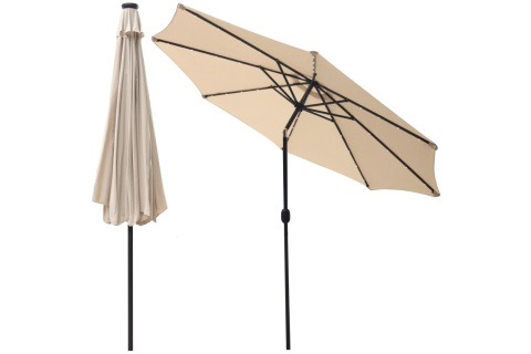 PARASOL OGRODOWY Z OŚWIETLENIEM LED 300CM /SASKA GARDEN