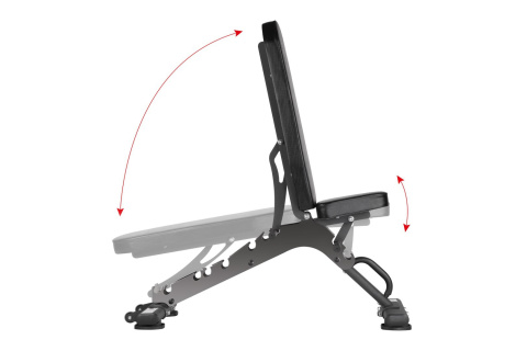 REGULOWANA ŁAWKA DO ĆWICZEŃ SEMI COMMERCIAL L8009 /HMS